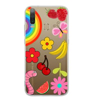 PrintiFy General Mobile GM 10 ile Uyumlu 1mm Slim Fit Water Color 5 Baskılı Şeffaf  Kılıf