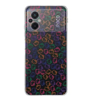 Poco M5  Kamera korumalı Kapak Hello Kitty Tasarımlı  Şeffaf Kılıf