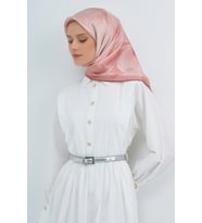 Armine Saf İpek Sura Eşarp-2026 İlkbahar-Yaz- 951900D (Pudra)