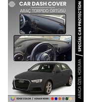 AUDİ A3 (2013-2020) Torpido Örtüsü Ön Göğüs Koruma Torpido Koruma Araca Özel Kaymaz Kolay Montaj