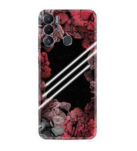 Tecno Pova Neo Kılıf Silikon Desen Özel Seri Flowers Line 1732