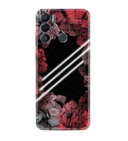 Tecno Pova Neo Kılıf Silikon Desen Özel Seri Flowers Line 1732
