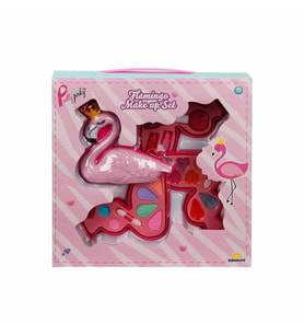 Nessiworld 2599 Flamingo Şekilli 3 Katlı Makyaj Güzellik Seti