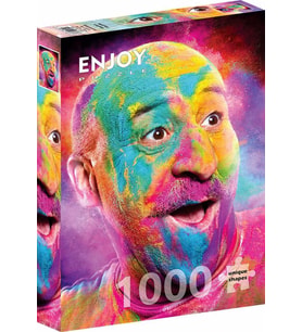 Enjoy 1000 Parça Rengarenk Yüz İfadesi Puzzle