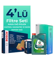 BOSCH Opel Corsa 1.3 Dizel Filtre Bakım Seti Castrol Motor Yağlı (2014-2019) 4 Lü