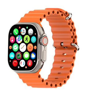 Hytech W69 Watch IOS Ve Android Uyumlu Mactive 2.05 İnç Geniş Ekranlı Turuncu Akıllı Saat