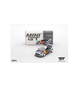 Mini GT 974 Ford Puma Rally1 M-Sport WRT 2024 Monte Carlo #13 1:64 Diecast Model Araba MGT00974