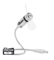 Ropcomp Mini USB LED Fan + Type-C Dönüştürücü