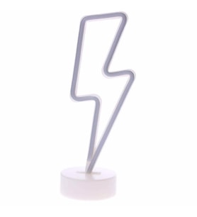 River World Şimşek Modelli Neon Led Lamba Pilli Süs Masa Lambası