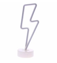 River World Şimşek Modelli Neon Led Lamba Pilli Süs Masa Lambası