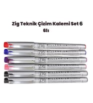 Zig Teknik Çizim Kalem Set 6 6lı
