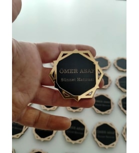 magnet altıgen modeli kişiye özel 25 adet