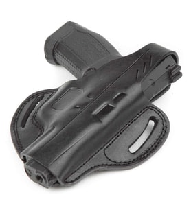 Wolf Holster Canik55 TP9 Deri Tabanca Kılıfı Tam Kelebek Siyah