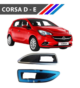 Opel Corsa D - E Çamurluk Sinyal Çerçevesi Takım Krom Siyah