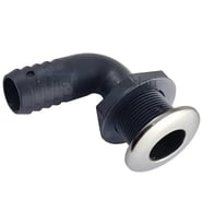 Krom Flanşlı Sintine Çıkışı, Firarı, Dirsek Tip 1'' (25mm)