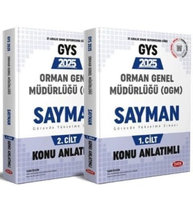 2025 GYS Orman Genel Müdürlüğü Sayman Hazırlık Kitabı 1 2 Data Yayınları
