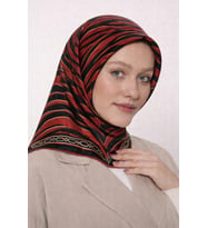 Kristal Eşarp - 06102 (Kırmızı)