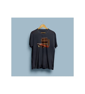 Oversize Eski Kitaplar Tasarım Unisex T-shirt
