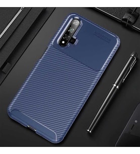 Honor 20 Kılıf Esnek Soft Karbon Tasarım Legion Serisi (Lacivert)