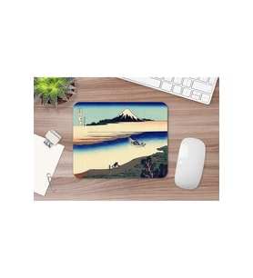 Hokusai Tama River In The Musashi Province 17 X 21 Cm Mouse Pad