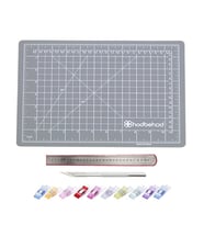 A3 Gri Renk Çift Taraflı Hobi Kesim Matı Tablası Set 45CMX30CM