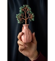 Aventurin Taşı El Yapımı 4x18cm Doğal Taş Dekoratif Hayat Ağacı