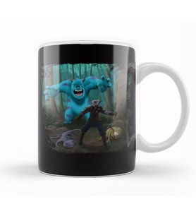 Witcher Killing Monsters Kupa Bardak Porselen