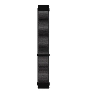 Microsonic Huawei Watch 4 Hasırlı Kordon Woven Sport Loop Siyah (Siyah)