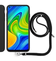 Xiaomi PocoPhone X3 İp Askılı Silikon Kılıf Siyah