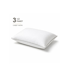 Comfort Touch Biyeli Yastık 3'li Paket 50x70 cm 900 gr Boncuk Silikon Elyaf