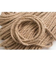 Jüt Halat Dekor ipi 5 Mm 10 Metre ip Halat ip Hasır ip Jüt Kendir ip (STD)
