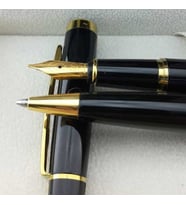 Scrikss 38 siyah gold dolma&tükenmez kalem seti