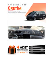 HYUNDAİ STARİA (2021-2025) Uyumlu Torpido Koruma Örtüsü Oto Kılıfı - Siyah