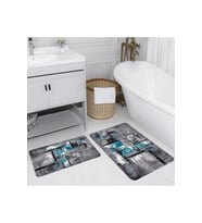 Eliana Home Baskılı 2'li Banyo Paspas Takımı RVG5156