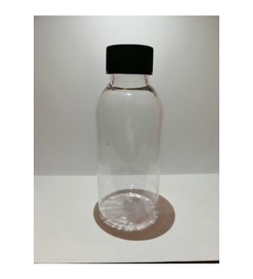100ml Şeffaf Plastik Şişe+siyah Düz Kapak,boş Şişe,medikal Şişe,50 Adet