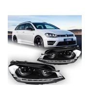 vw golf 7  2012-2013-2014 krom çift u far
