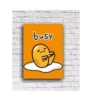 Gudetama Kuromi Kapı Süsü Uyarı Konsept Dekor Tablo (19x28 cm)