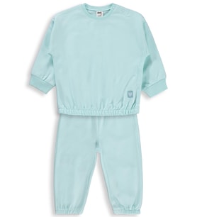 Civil Baby Kız Bebek Düz Basic Kalpli 6-18 Ay Takım - Yeşil