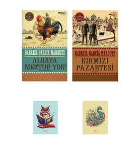 Kırmızı Pazartesi 9789750721571 - Albaya Mektup Yok - Gabriel Garcia Marquez - Defterli seti (Renksiz)