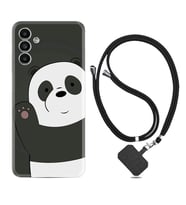 Samsung A23 A31 A32 A50 A51 A52 A53 A70 Kılıf Boyun Askılı Silikon Hello Panda 1709