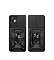 İnfinix Hot 40 Pro Kılıf Pars Lens Yüzüklü  - Kırmızı