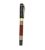 Kişiye Özel Gold Motifli Tükenmez Kalem (Kırmızı)