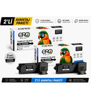TK-5220K Kyocera ECOSYS P5021cdw Siyah Muadil Toner - 2'li Avantaj Paket