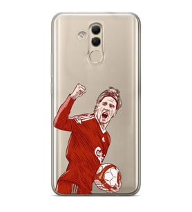 Huawei Mate 20 Lite Uyumlu Fernando Torres Desenli Şeffaf Telefon Kılıfı