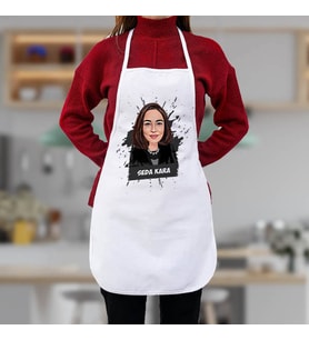 Kişiye Özel Kadına Hediyelik Karikatürlü Mutfak Önlüğü