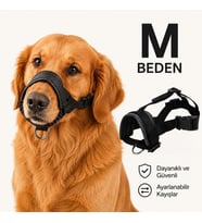 Valkyrie M Beden Köpek Ağızlığı Ayarlanabilir Nefes Alabilir Isırma Önleyici Yumuşak Pedli Siyah