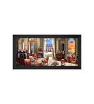 Manzara Temalı Kanvas Tablo 50 x 70 cm Siyah Çerçeve