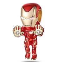 Marvel The Avengers Iron Man Gümüş Kaplama Charm