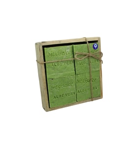 Bitkiselce El Yapımı Aloe Vera Sabunu 450 gr. 4 kalıp sabun