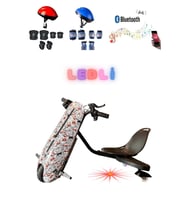 Citymate Drift Car Elektrikli Kaykay Bluetooth Dirift Kar Hoverboard Scooter + Koruma Ekipmanı D30